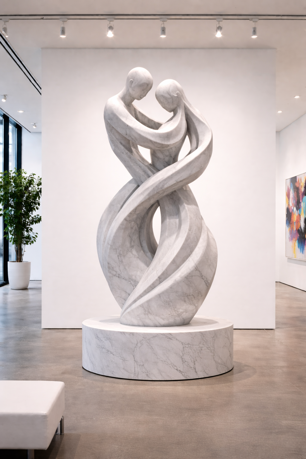 Sculpture contemporaine en marbre